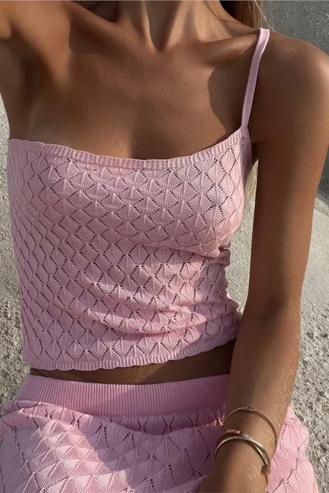 Heather | One-Strap Knitted Set