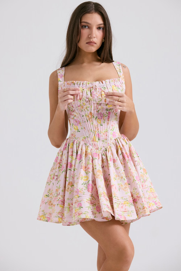 Tove | Floral Corset Dress