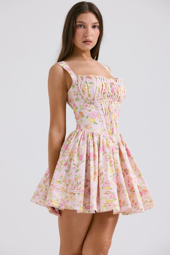 Tove | Floral Corset Dress