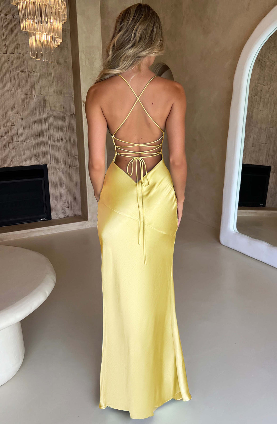 Alisa | Satin Maxi Dress