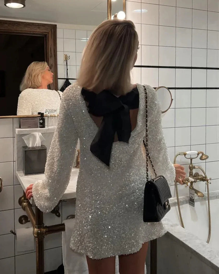 Izzy | Sequin Bow Dress