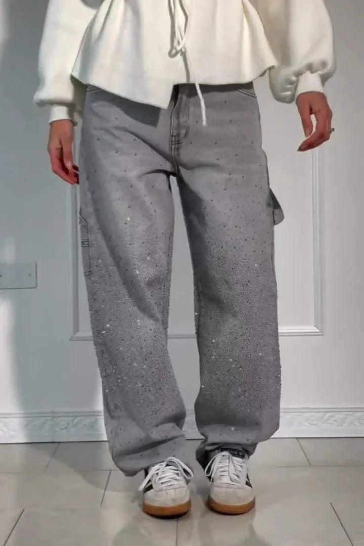 Emersyn | Oversized Sparkly Denim