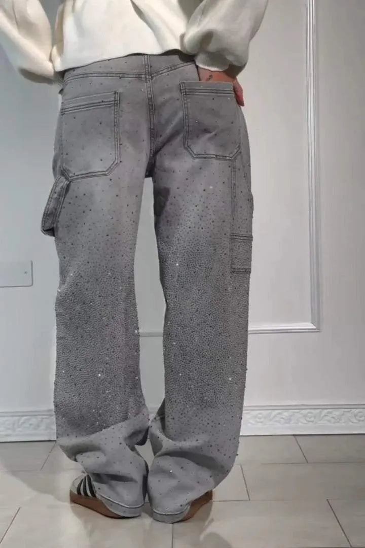 Emersyn | Oversized Sparkly Denim