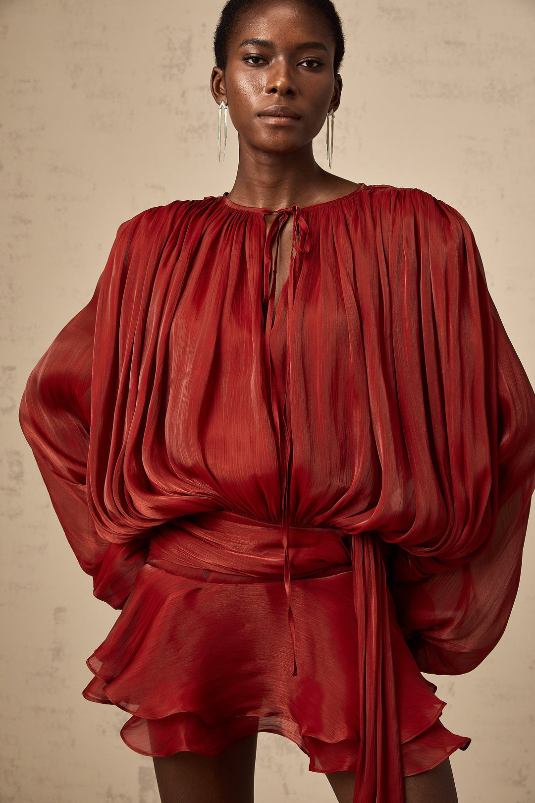 Indy | Flowing Satin Dress