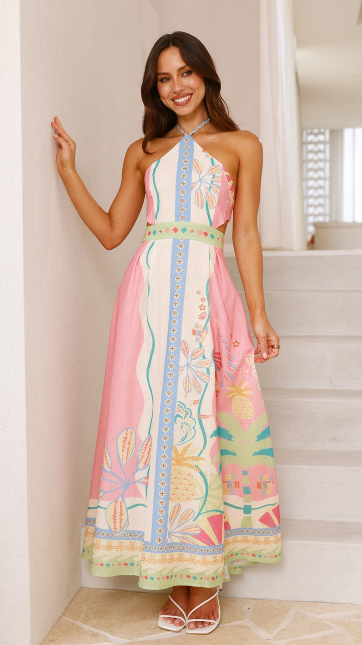 Paloma | Halter Maxi Dress