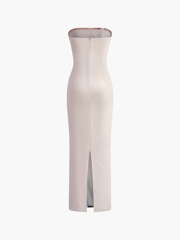 Macy | Satin Flower Dress