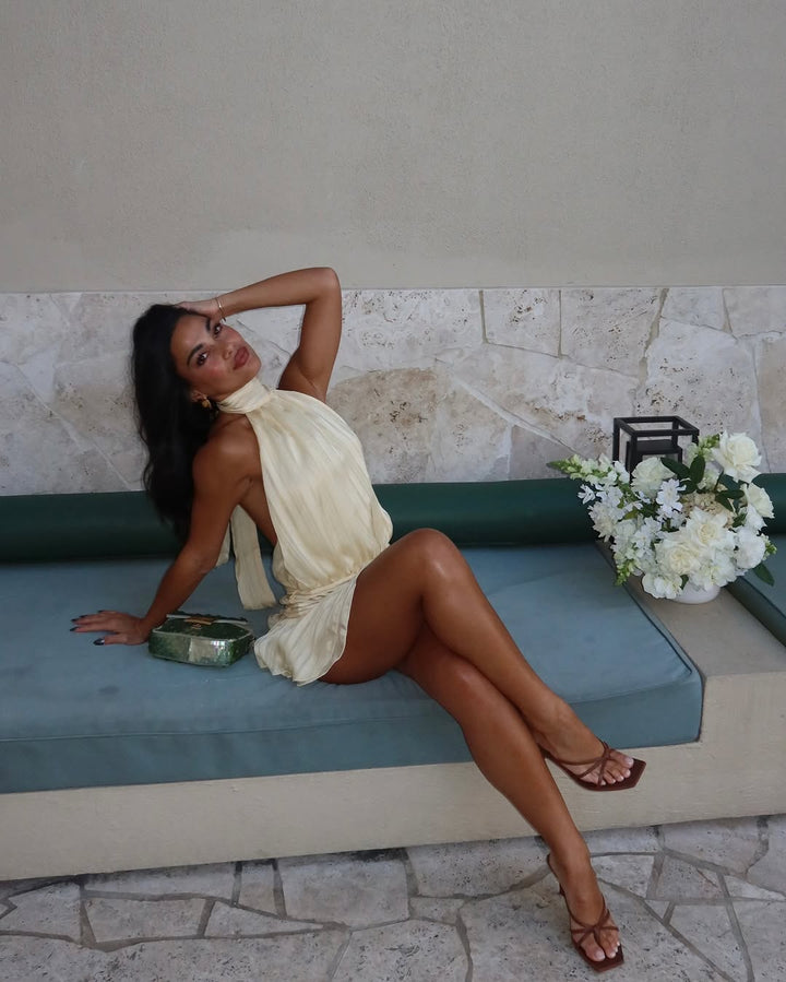 Nia | Mini Halter Dress