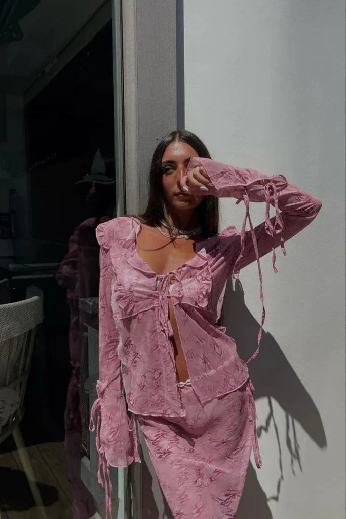 Elowen | Flowing Maxi Skirt Set