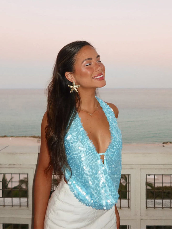 Mirabel | Sleeveless Sequin Top