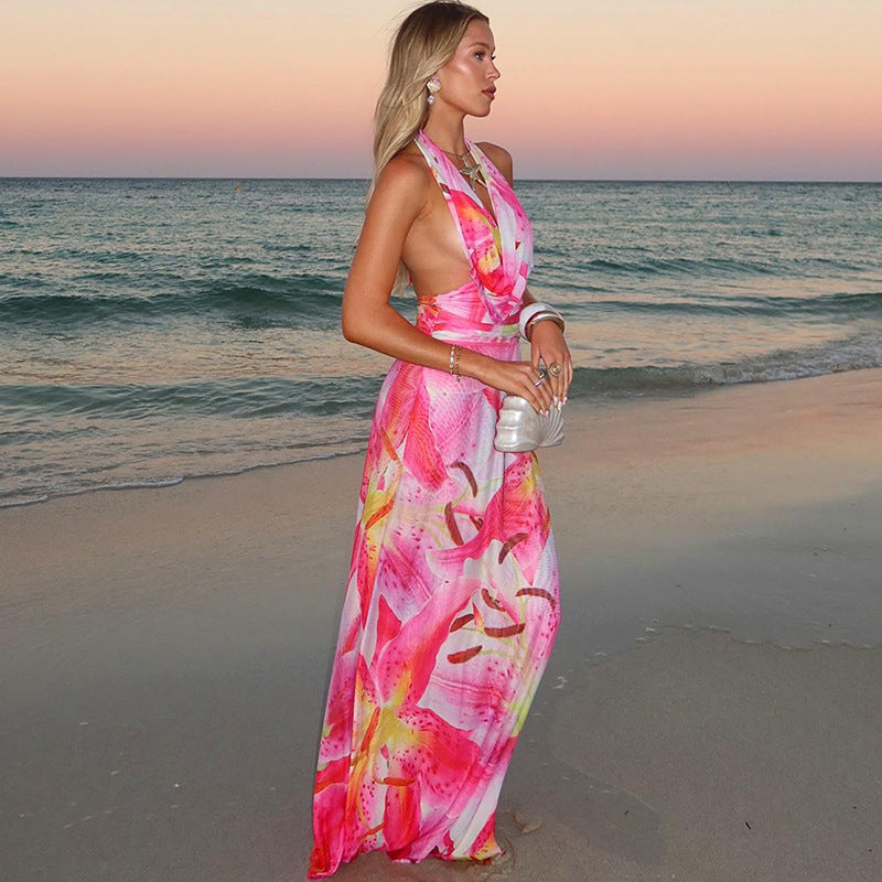 Nerissa | Halter Maxi Dress