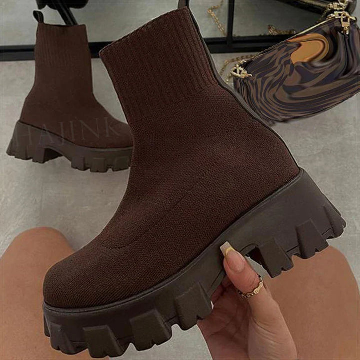 Opal | Chunky Sock Boots