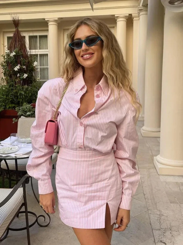 Annalee | Pink Blouse Dress