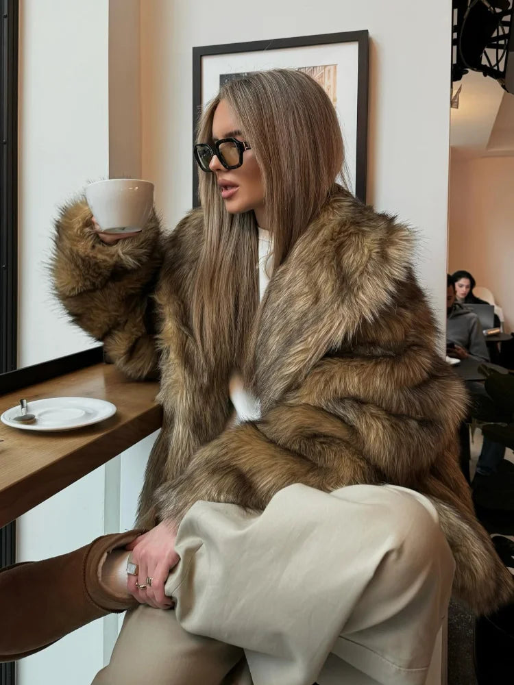 Salma | Classic Faux Fur Jacket