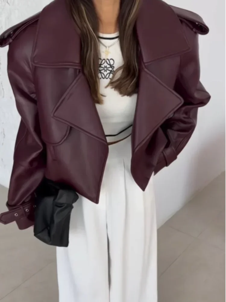 Jayde | Oversized Burgundy Coat