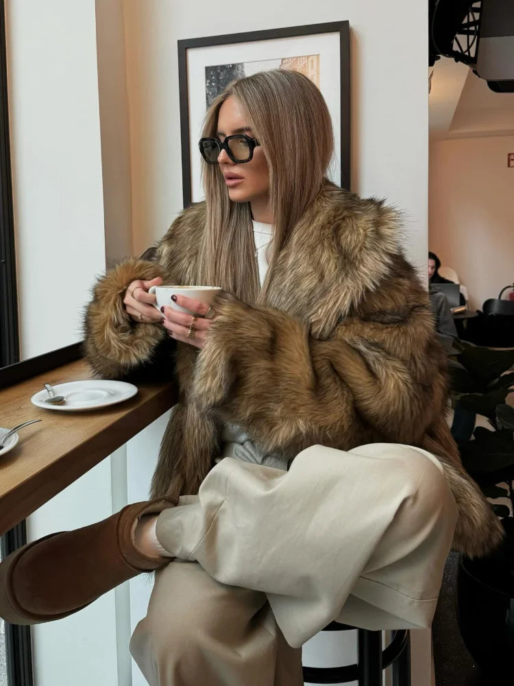 Salma | Classic Faux Fur Jacket