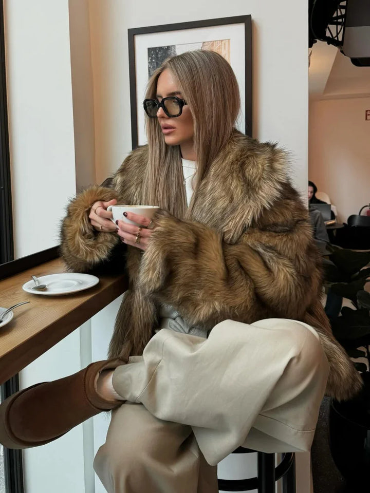 Salma | Classic Faux Fur Jacket