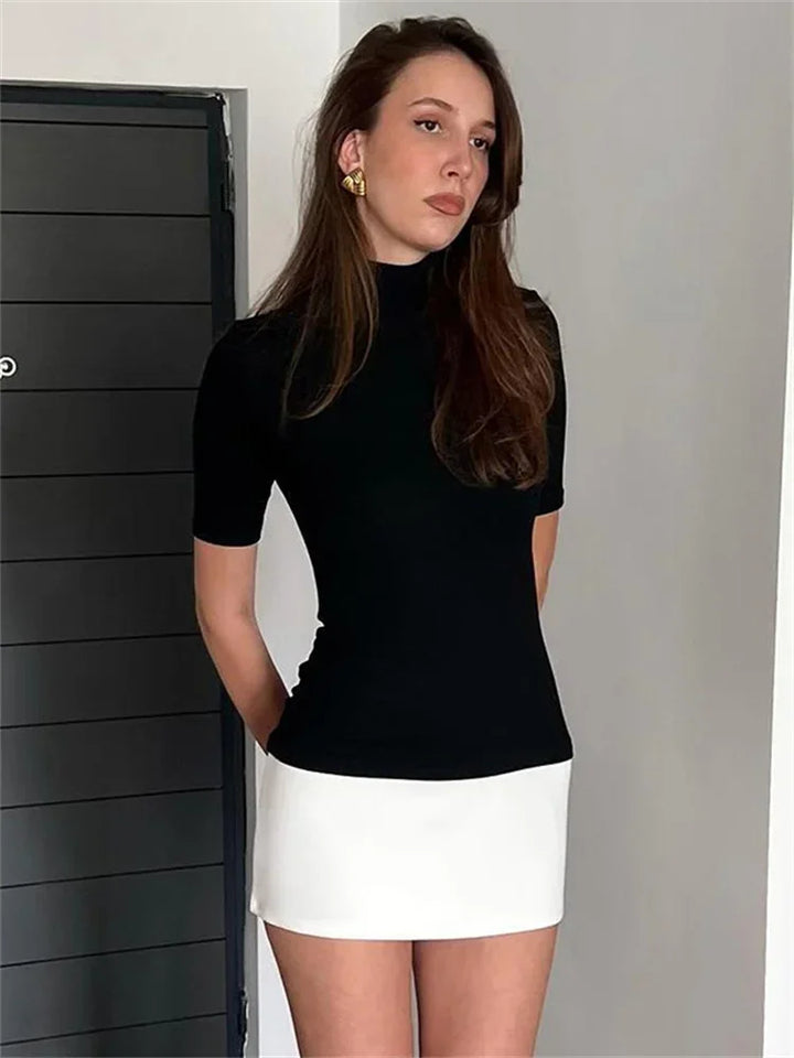 Maci | Contrast Mini Dress