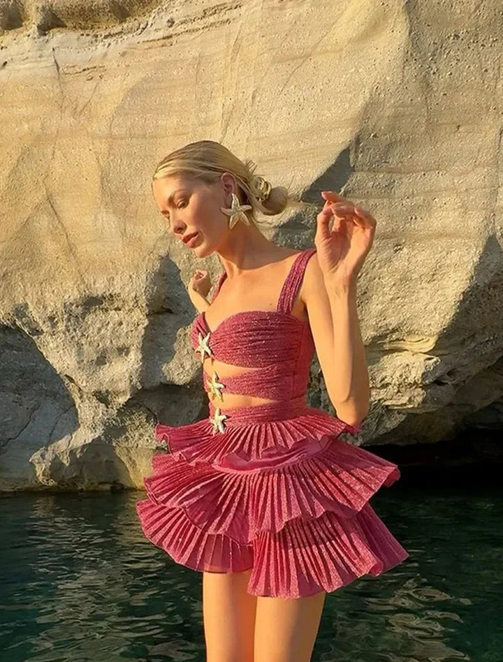 Zaina | Sparkly Ruffle Dress