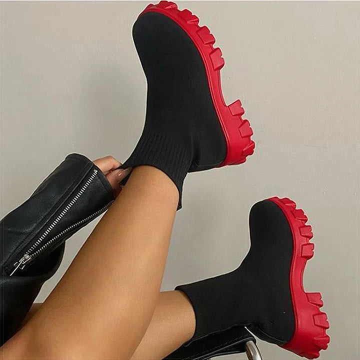 Opal | Chunky Sock Boots