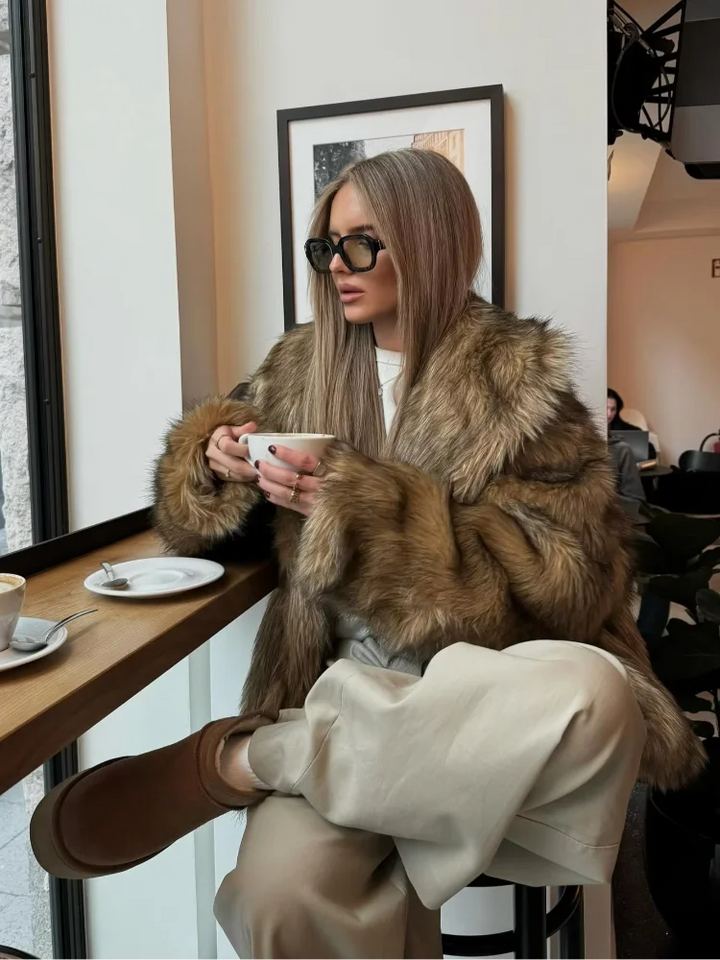 Salma | Classic Faux Fur Jacket