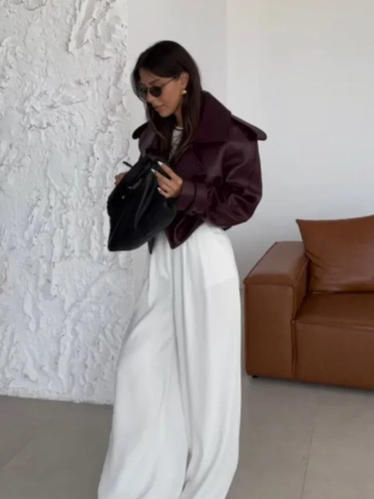 Jayde | Oversized Burgundy Coat