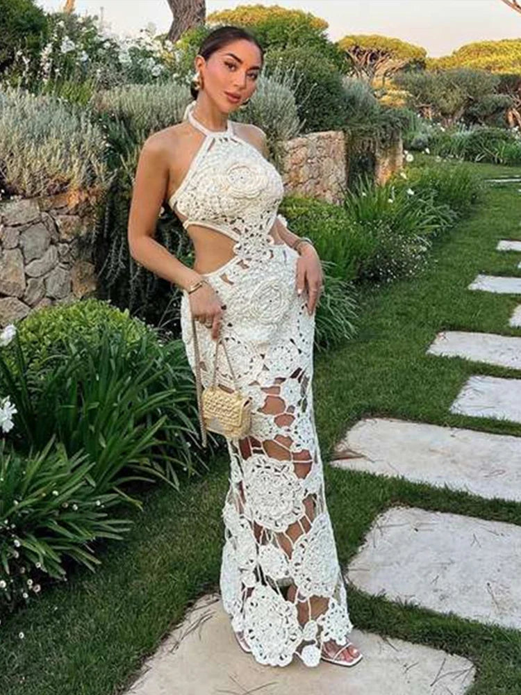 Christina | Elegant Crochet Dress