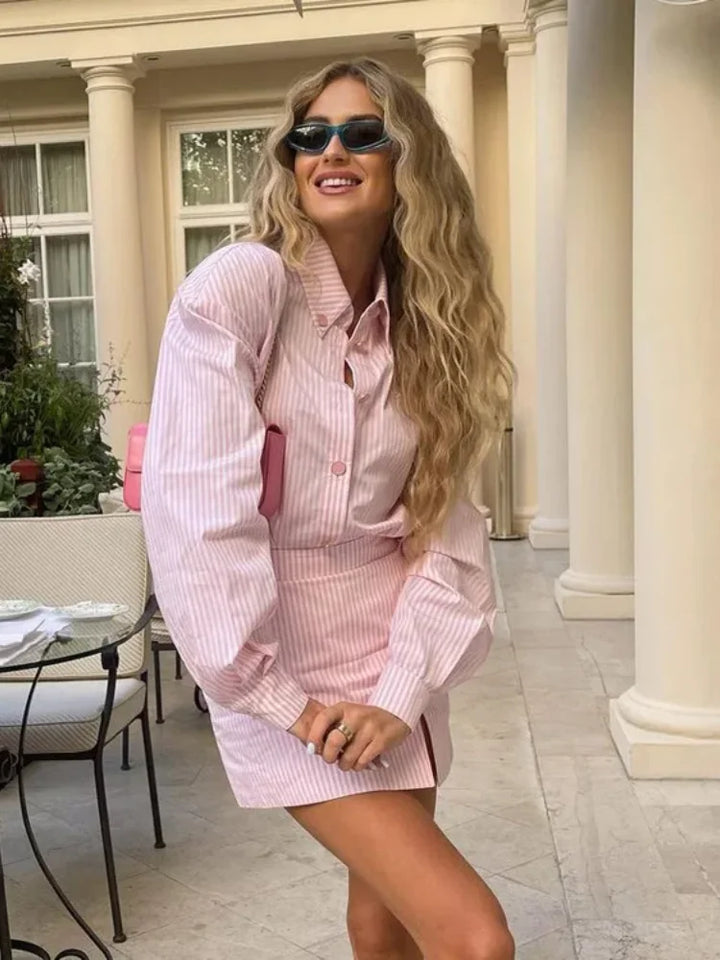Annalee | Pink Blouse Dress