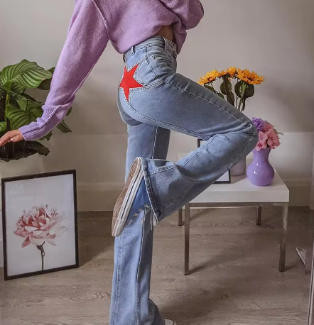 Maggie | Flare Star Jeans