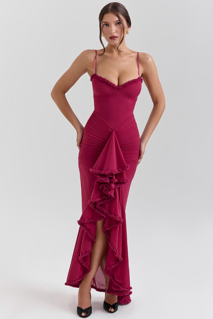 Edith | Charming Ruffled Gown