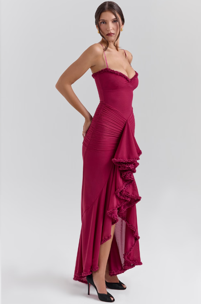 Edith | Charming Ruffled Gown