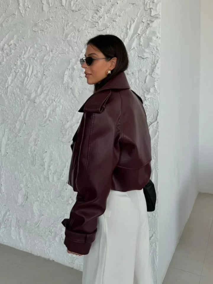 Jayde | Oversized Burgundy Coat