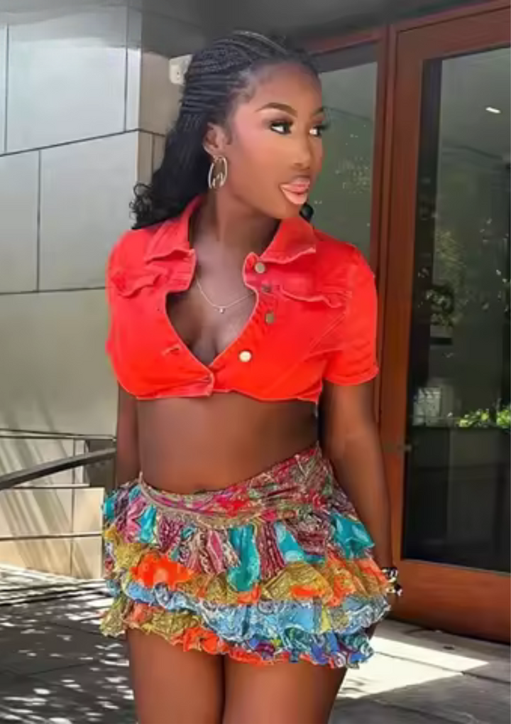 Collina | Ruffle Mini Skirt