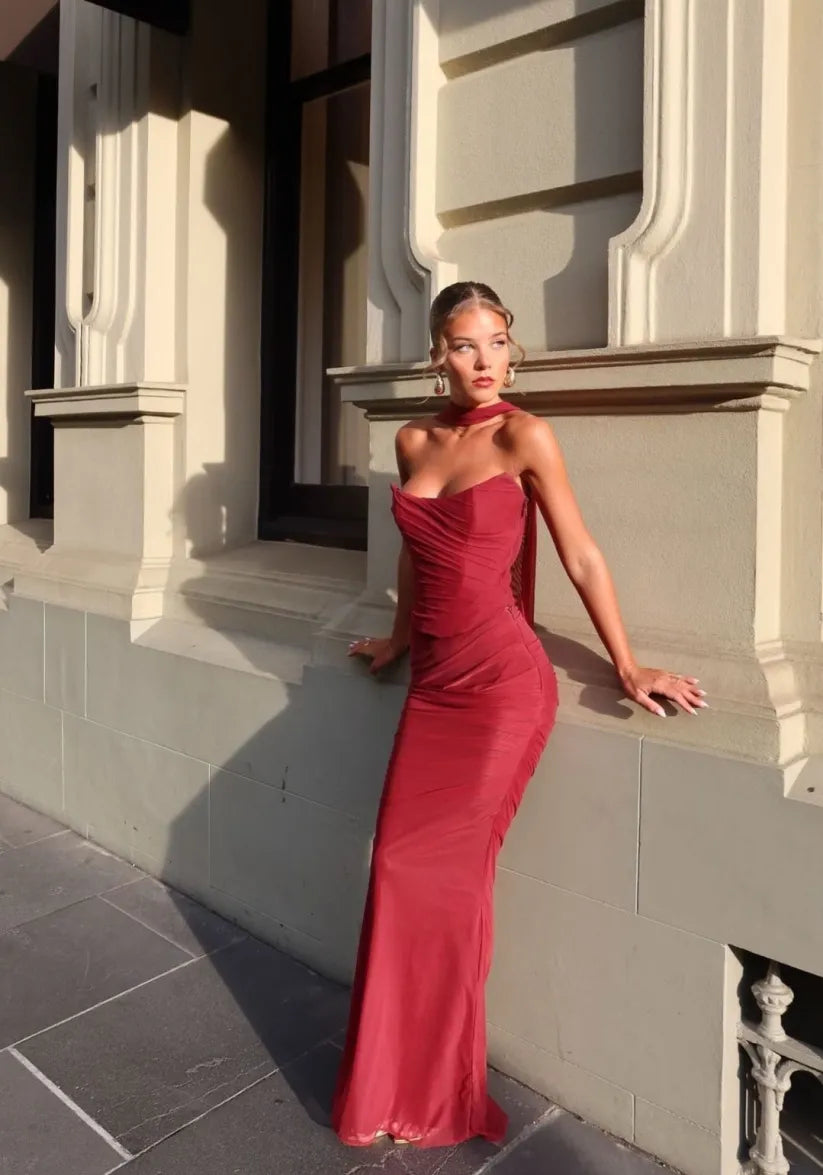 Tamsin | Strapless Bodycon Maxi Dress