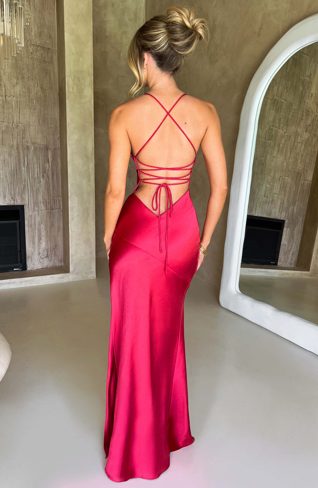 Alisa | Satin Maxi Dress