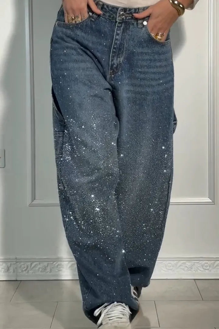 Emersyn | Oversized Sparkly Denim