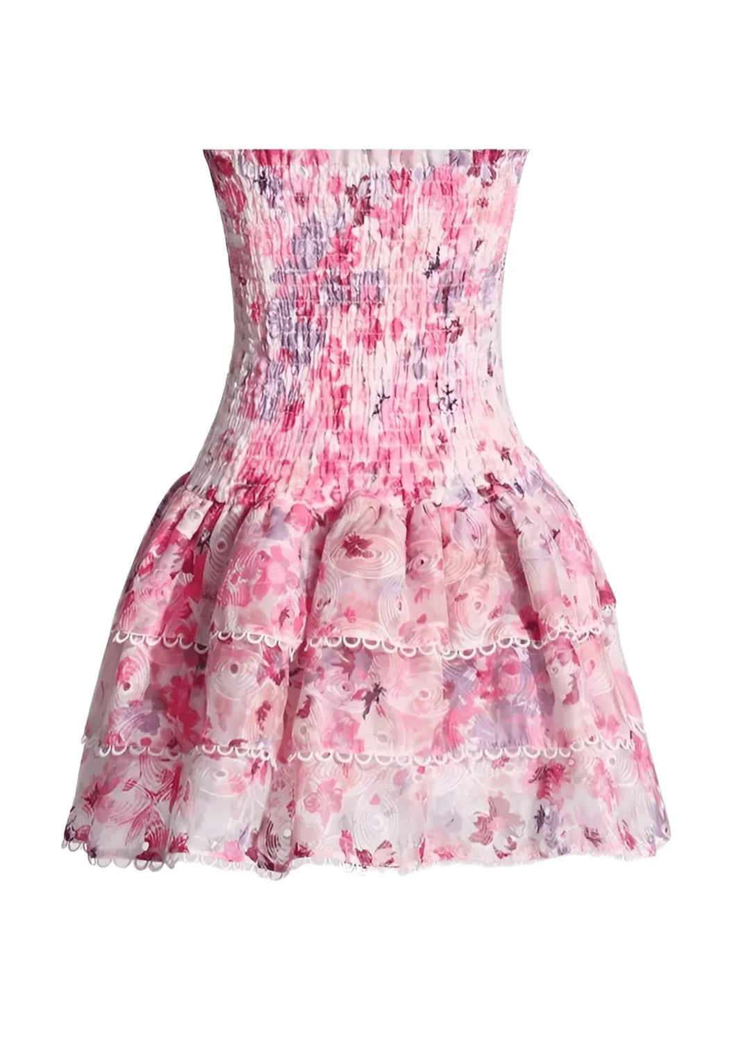 Mandy | Strapless Floral Dress